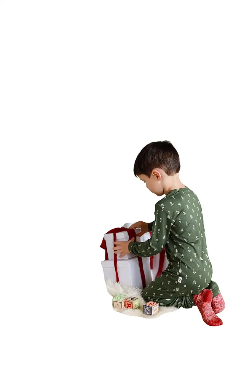 Evergreen Dreams 2pc Bamboo Pajamas *sizes 0/3 Through 6/12 Months Left