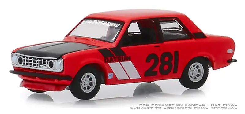 Greenlight 47040-A 1/64 Scale 1970 Datsun 510 - #281 Turn Right Racing