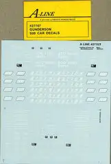 A Line Products 27707 HO Scale Twin-Stack Car Decals -- Soo Line (red car)