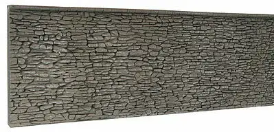 Noch 58065 HO Scale Natural-Stone Wall -- Extra Long