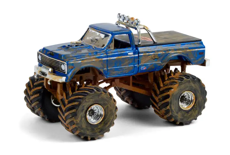 Greenlight 49090-F 1/64 Scale 1970 Chevrolet K-10 Monster Truck USA-1 Heritage Dirty
