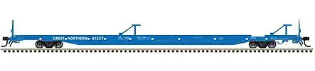 Atlas 50004447 N Scale ACF 89' 4" Intermodal Flatcar - Ready to Run - Master(R) -- Great Northern 61526 (Big Sky Blue)