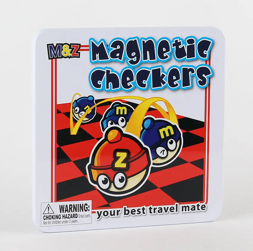 Daron Travel Games MZ660023 Checkers Magnetic Travel Game
