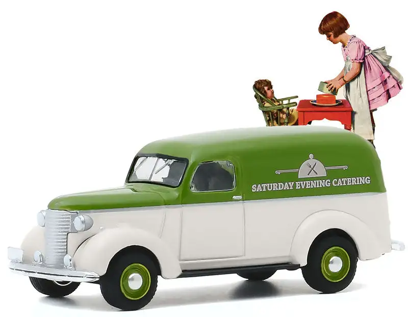 Greenlight 54040-A 1/64 Scale 1939 Chevrolet Panel Truck Norman Rockwell Series 3