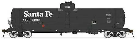 American Limited Models 1821 HO Scale GATC Welded Tank Car - Ready to Run -- Santa Fe 98084 (black, Reclaimed Diesel Fuel Service)