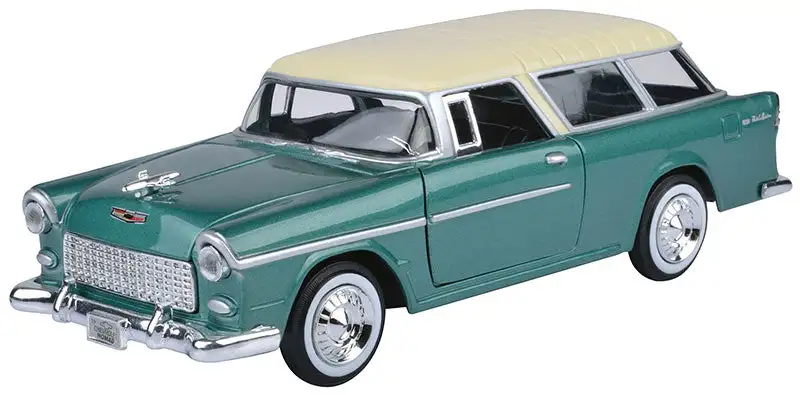 Motormax 73248AC-GR 1/24 Scale 1955 Chevrolet Bel Air Nomad
