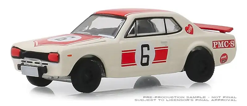 Greenlight 47040-B 1/64 Scale 1971 Nissan Skyline 2000 Gt-R #6 Tokyo Torque