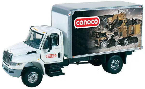 First Gear 50-3276 1/50 Scale Conoco - International Durastar Delivery Truck Opening Doors
