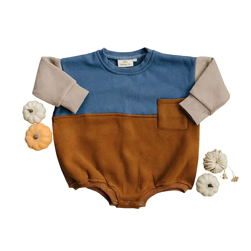 Salt And Pine X Ljc Color Block Sweatshirt Romper