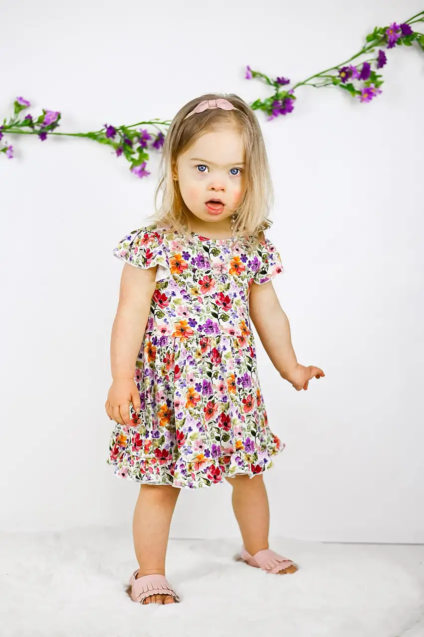 Watercolor Floral Bodysuit Twirl