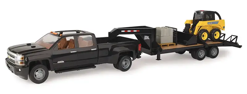 Ertl 46482A 1/16 Scale 2017 Chevrolet 3500 Dually And Gooseneck Trailer
