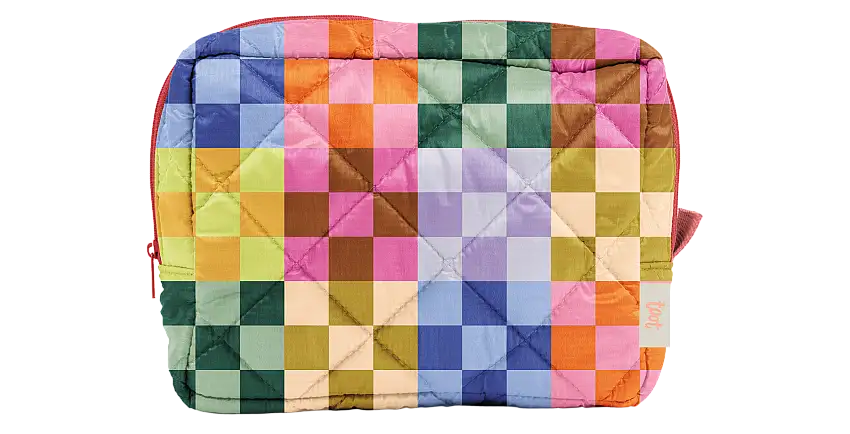 Bold Checker Puffy Busy Bee