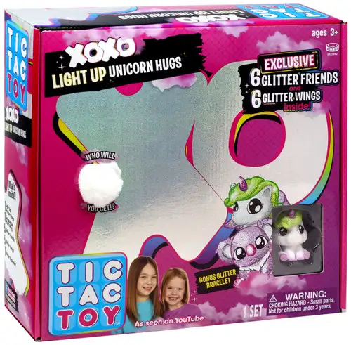 Tic Tac Toy XOXO Light Up Unicorn Hugs Mystery Set [White]