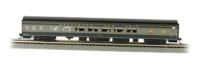 Bachmann 14203 HO Scale 85' Smooth-Side Coach w/Lights - Baltimore & Ohio
