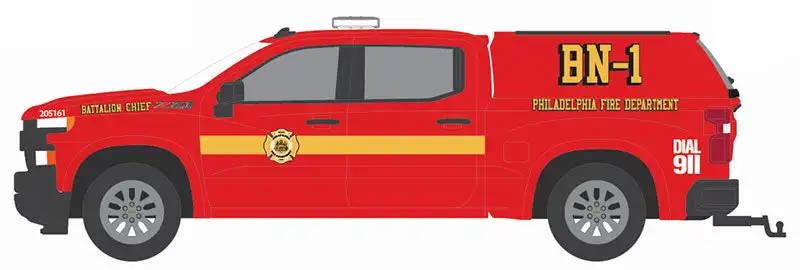 Greenlight 67020-F 1/64 Scale Philadelphia Fire Department Battalion Chief