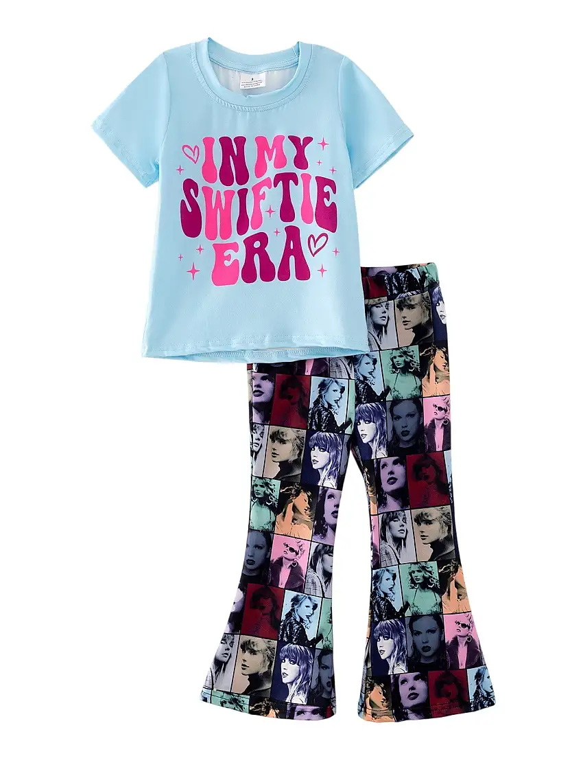 Ts Print Girls Milk Silk Blue Outfits