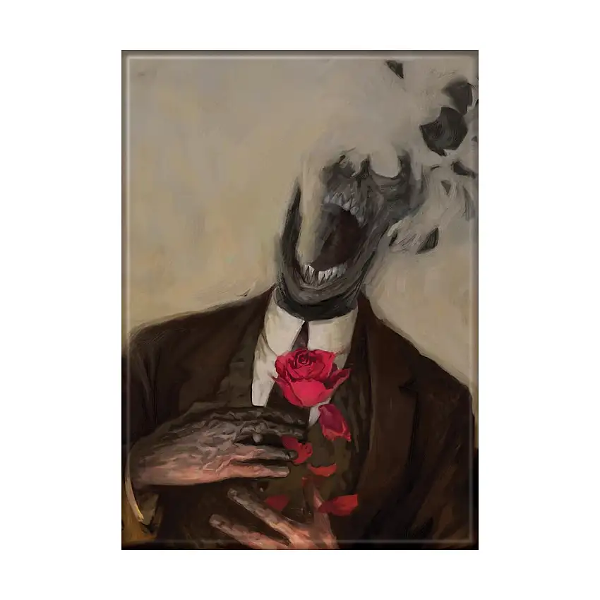 Shrivelling Spell Card Art Magnet