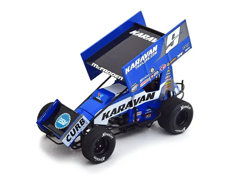 Acme A1809511 1/18 2021 #9 Karavan Trailers Sprint Car – Collector Model
