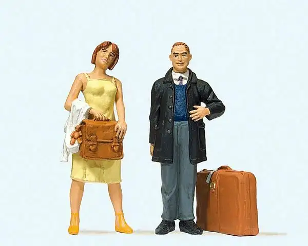 Preiser 45149 G Scale Passengers -- Waiting Travellers, pkg(2)