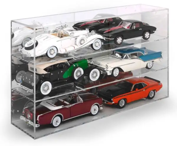 Auto World AWDC015 1/18 Six-Car Acrylic Display Case for Diecast Models