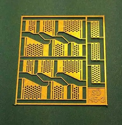 A Line Products 29248 HO Scale Brass Diesel Steps For Railpower Shells -- 9-44CW