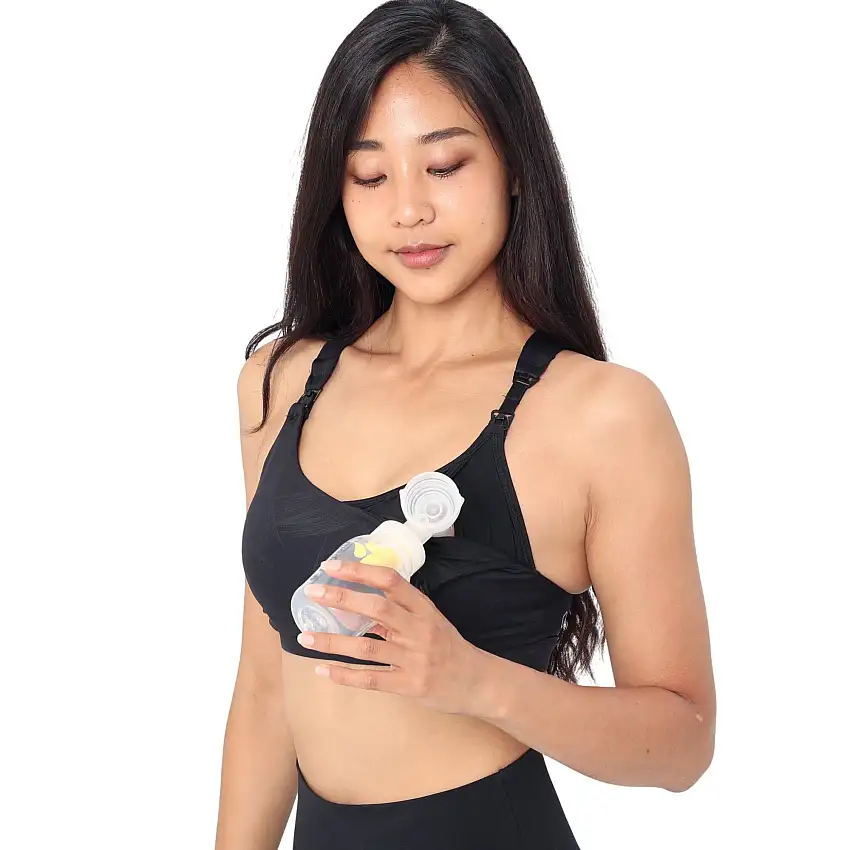 Venice 3 Ultimate Support Full Coverage Nursing & Pumping Sports Bra (brush Stroke)