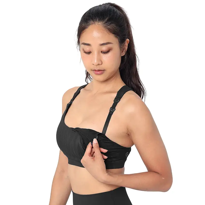 Venice High Impact Full Coverage Nursing Sports Bra (black Tiger)