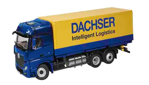 NZG 8451-02 1/50 Scale Dachser - Mercedes-Benz ActROS FH25 BigSpace 6x2 Container