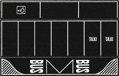 Noch 60718 HO Scale Flexible Pavement Sheet -- Parking Lot Asphalt