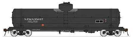 American Limited Models 1860 HO Scale GATC Welded Tank Car - Ready to Run -- Spokane, Portland & Seattle 38617 (Late Scheme 2, black)