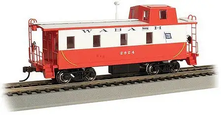 Bachmann 14002 HO Scale Slanted Offset-Cupola Caboose Ready to Run Wabash #2824