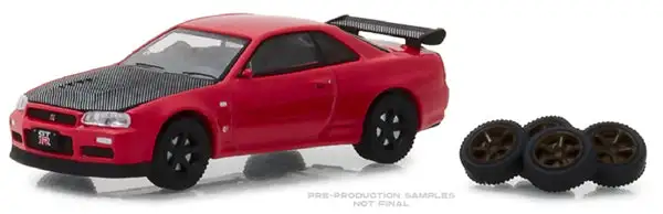 Greenlight 97040-E 1/64 Scale 2002 Nissan Skyline GT-R R34