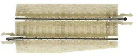 Atlas Model Railroad 2498 N Scale Code 65 2" Beveled Straight Sections