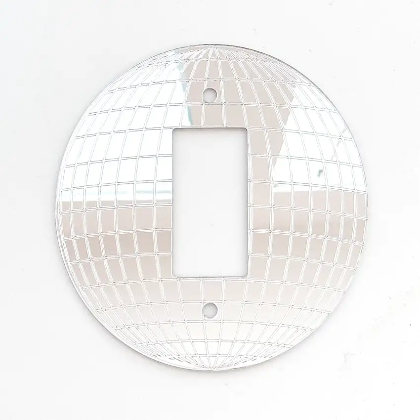 Disco Ball Light Switch Plate