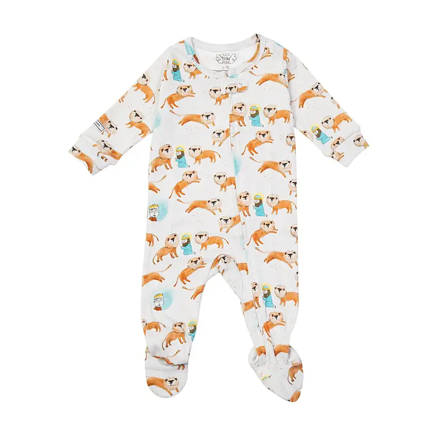 Daniel & The Lions Den Pj Footed Onesie Cotton