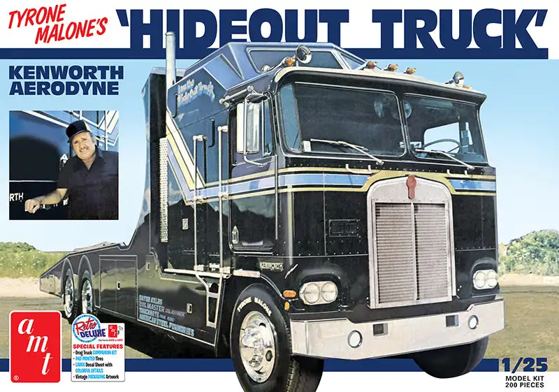 AMT 1158 1/25 Tyrone Malone Hideout Kenworth Transporter Kit