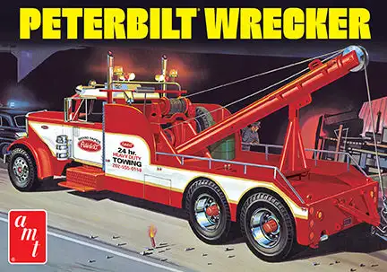 AMT 1133 1/25 Peterbilt 359 Wrecker Truck Model Kit