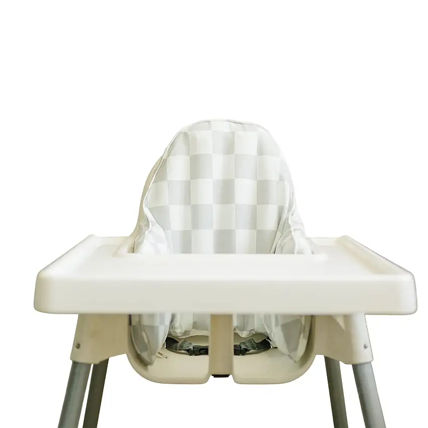 Greige Check Ikea Antilop Cushion Cover