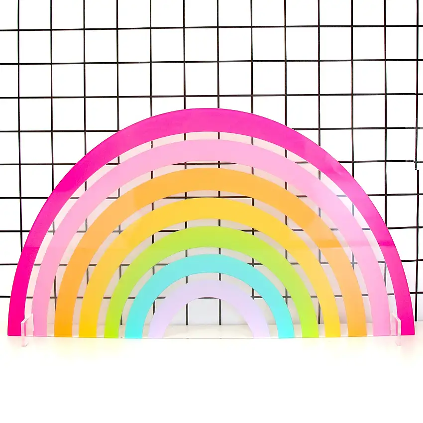 Acrylic Rainbow Shelf Decoration