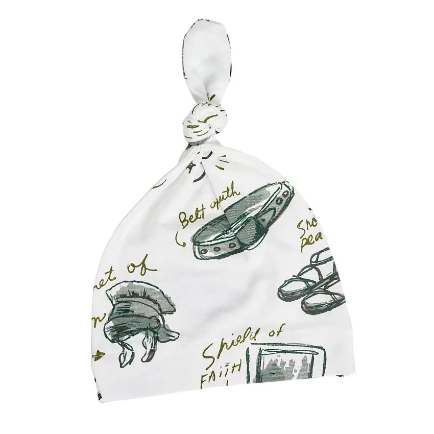 Armor Of God White Knotted Hat Bamboo