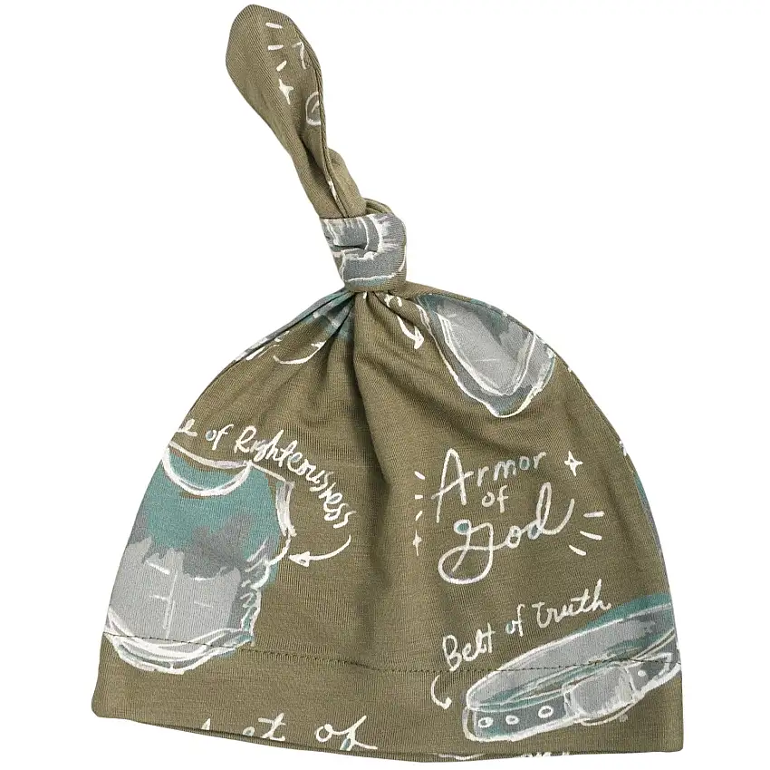 Armor Of God Green Knotted Hat Bamboo