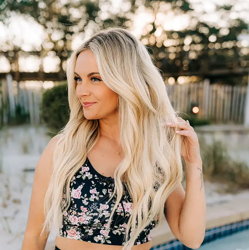 Midnight Floral Bikini Top