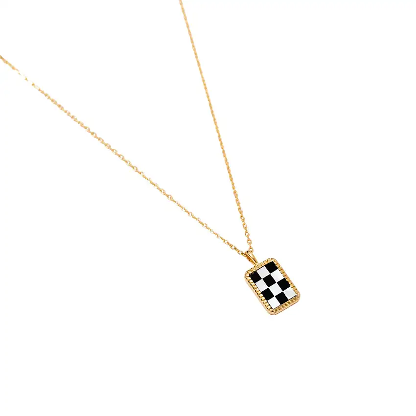 Checker Necklace