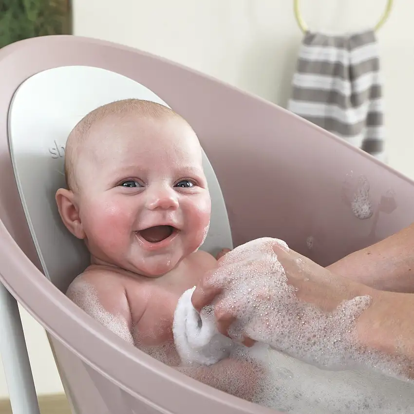 Shnuggle Baby Bath | Newborn Baby Bath Support With Bum Bump | Compact Bathtub For Babies | Bath Seat Suitable From Birth