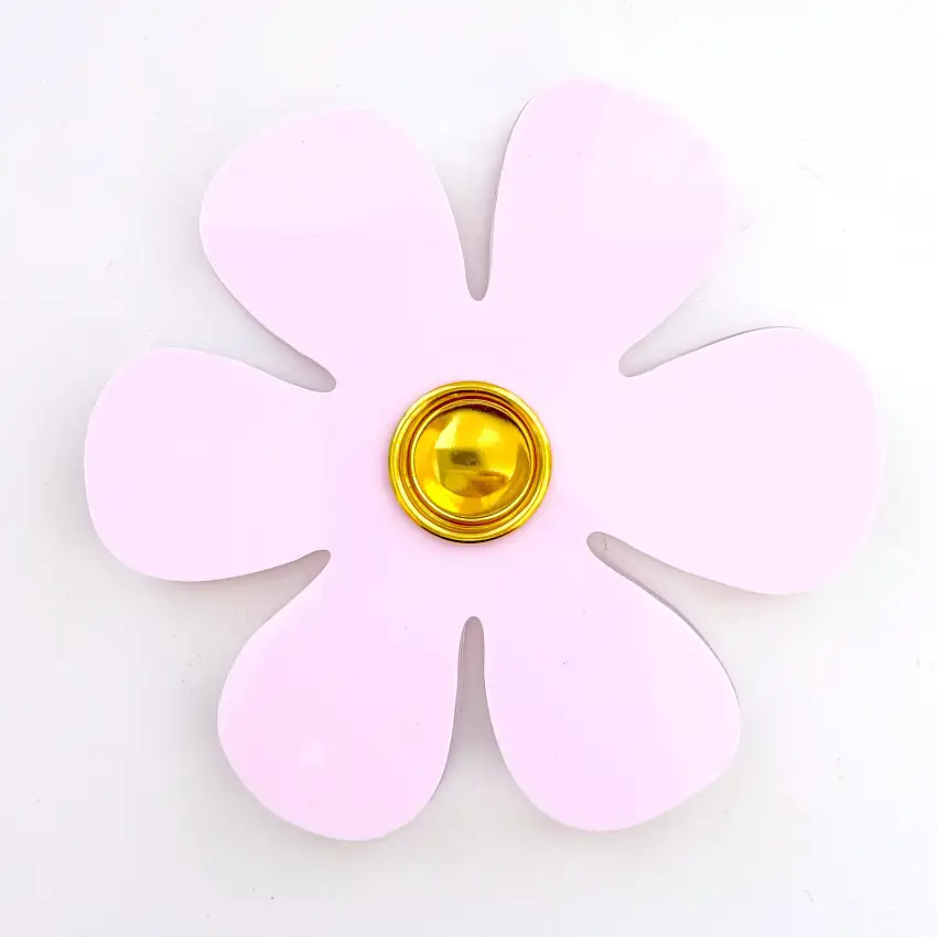 Retro Flower Acrylic Candle Holder