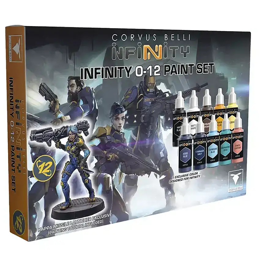 Infinity: O-12 - Paint Set with Kappa Missile Launcher Exclusive Miniature (Preorder)