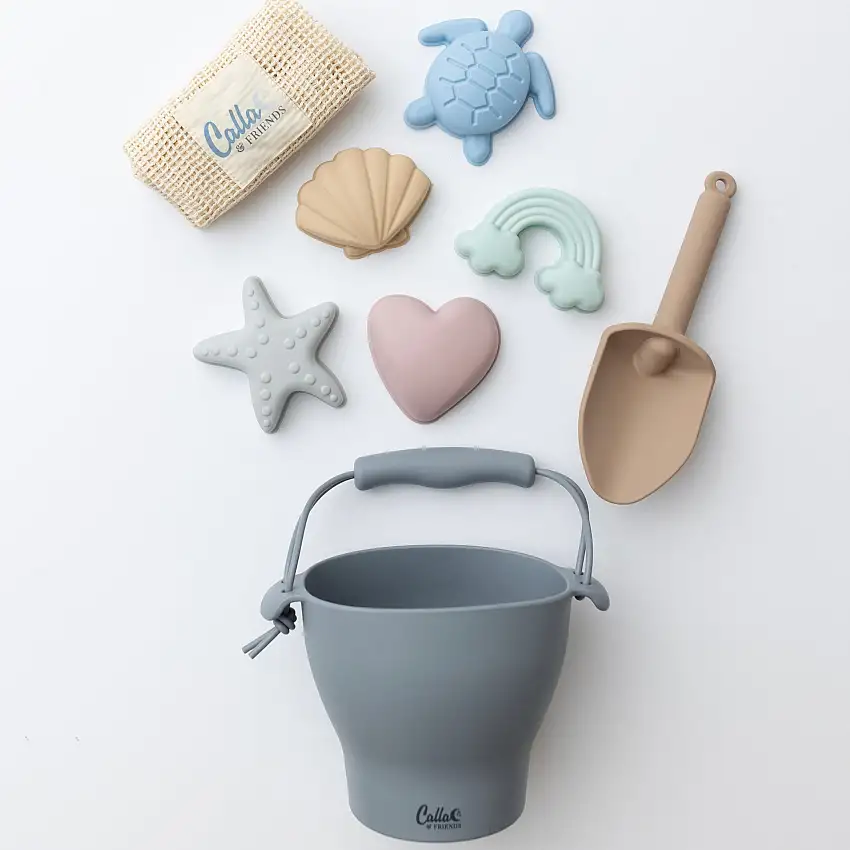 Hudson Silicone Beach Toy Set - Spring Remix