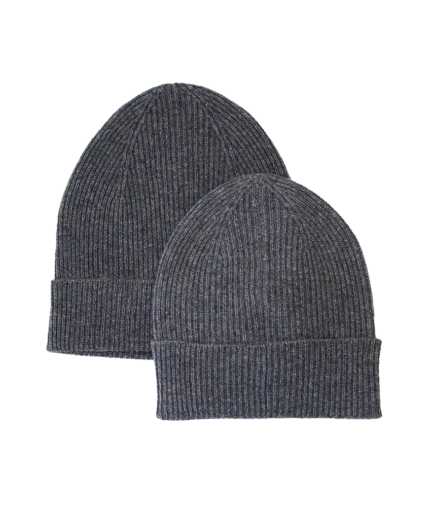 Adult + Mini Beanie Set - Charcoal