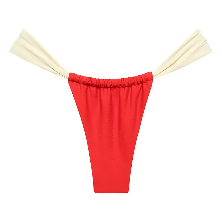 Cherry Cream Binded Sandra Bikini Bottom