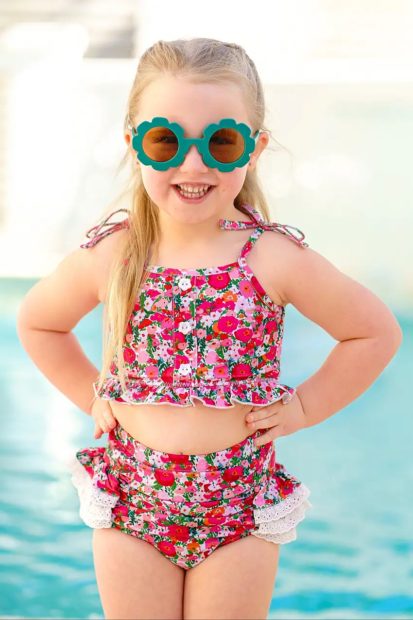 Island Petals High Waisted Bikini